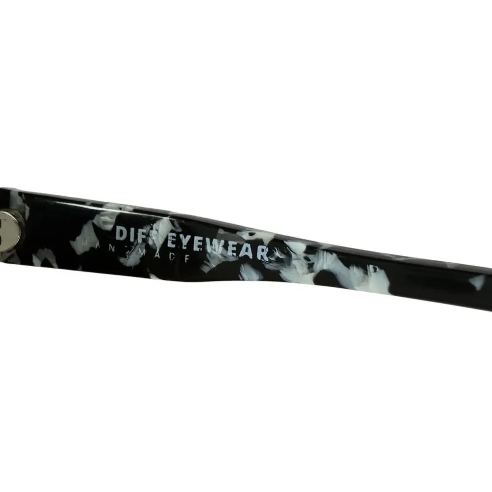 Diff Eyewear Dime Sunglasses, Black & White Frame Only Frame